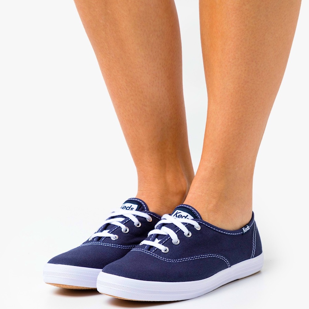 Keds Navy Champion Originals Canvas-CVO Sneaker, Women’s Size 7.5.